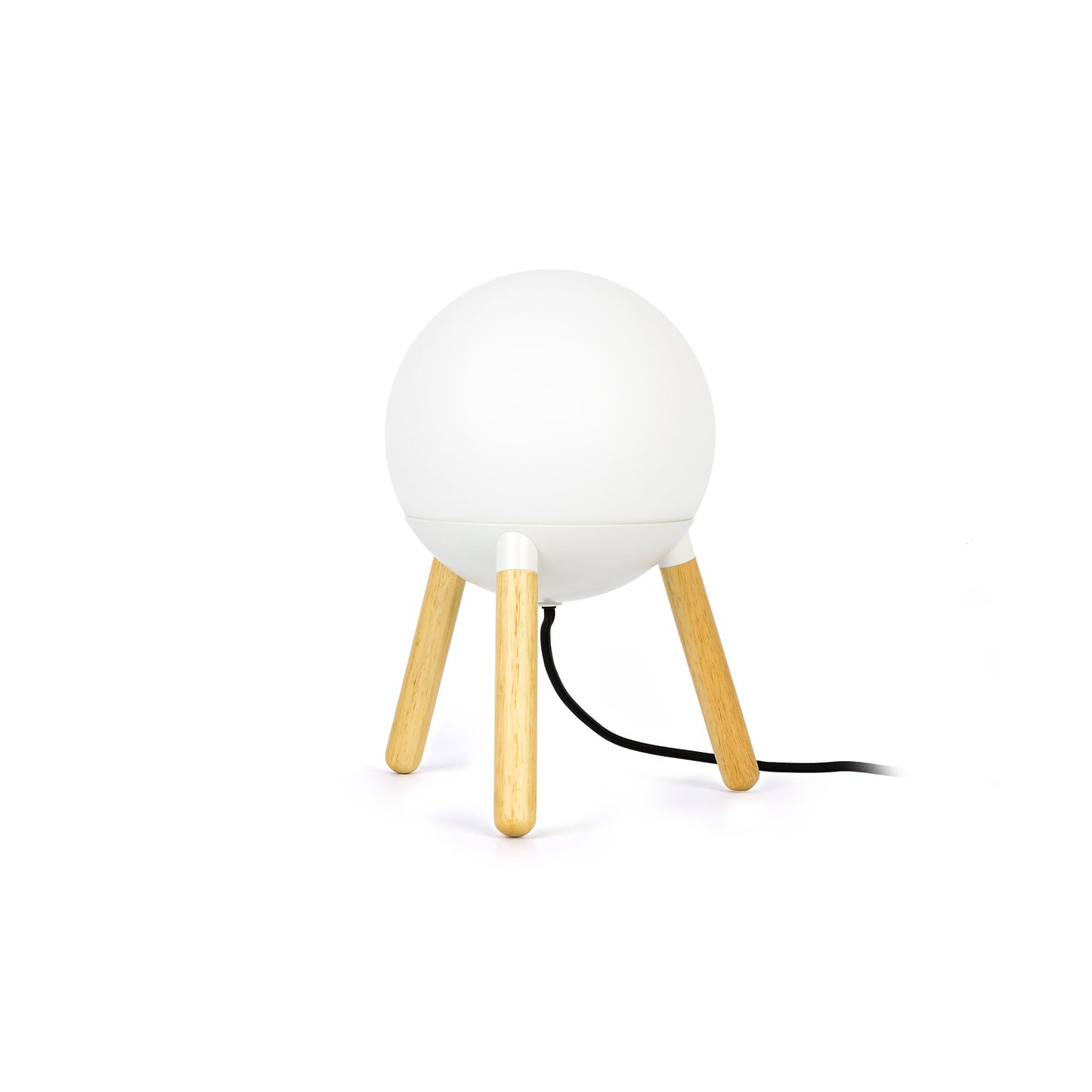 Lámpara de Sobremesa Faro Mine Blanco y Madera 1xE27 - Foto Principal