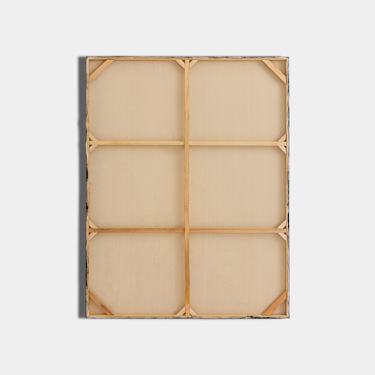 Lienzo Hatsu Monocromático 140x180 cm | Blanco Negro Contemporáneo