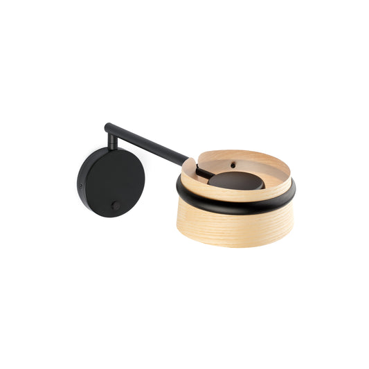 Aplique de Pared Faro LOOP Madera Natural Diseño Estudi Ribaudí LED 6W