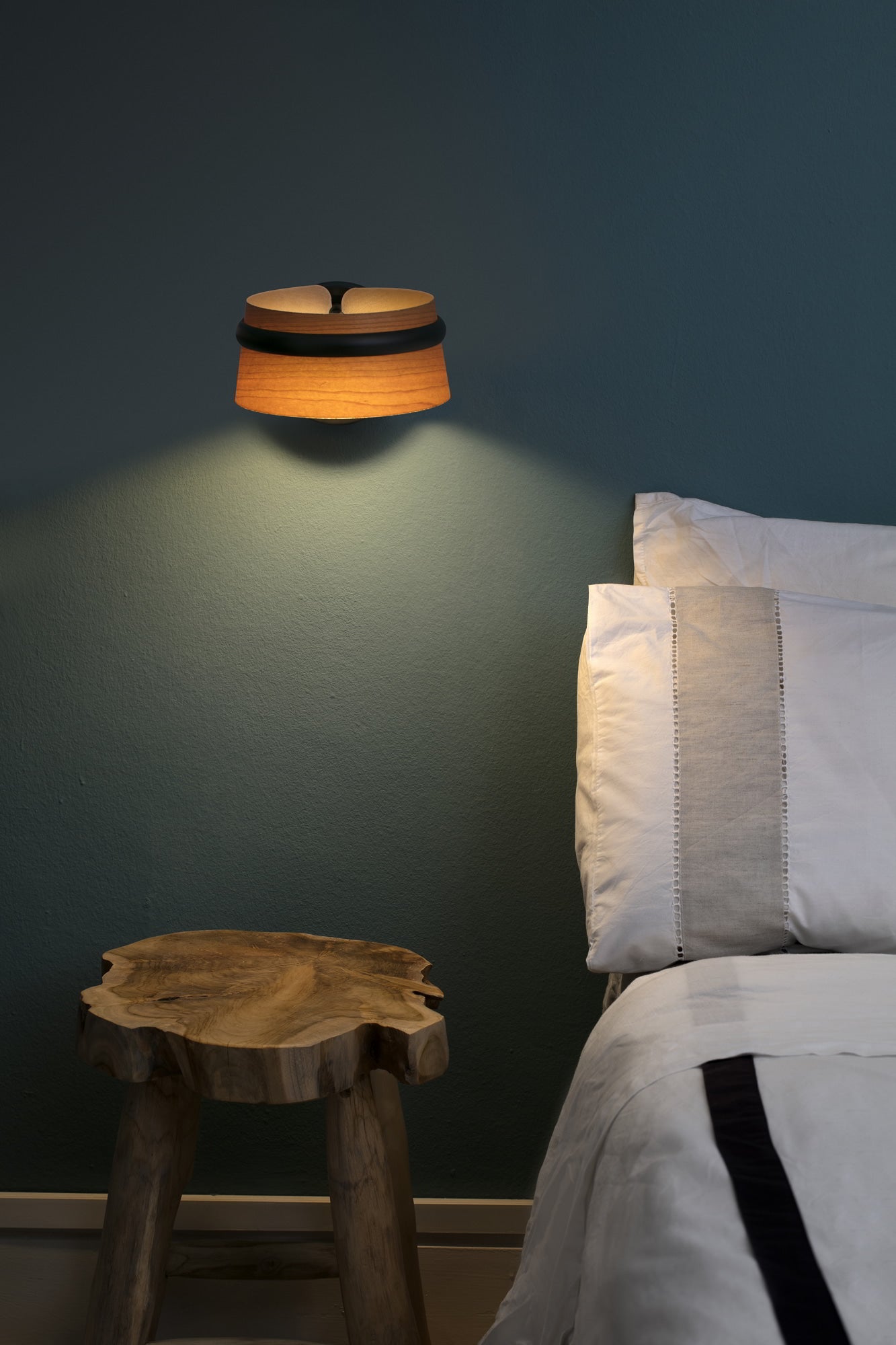 Aplique de Pared Faro LOOP Madera Natural Diseño Estudi Ribaudí LED 6W