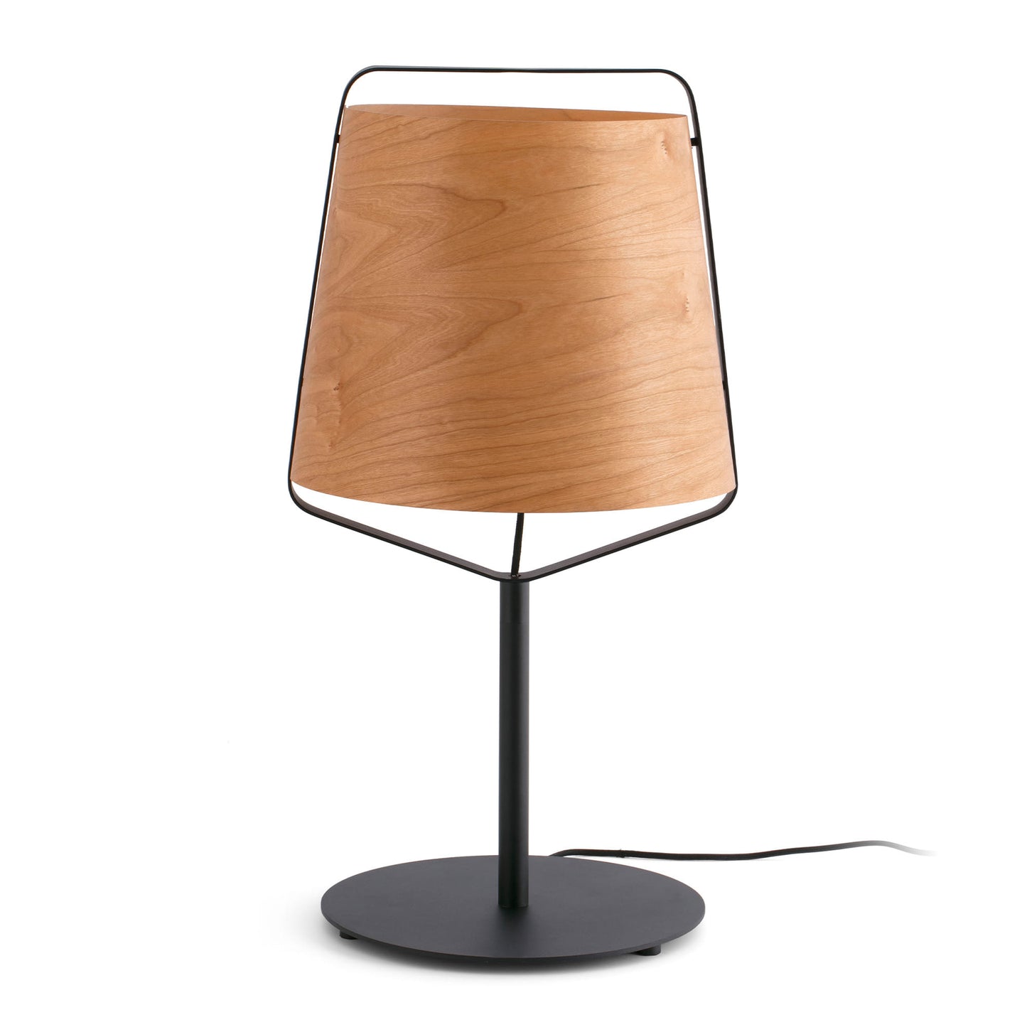 Lámpara Faro STOOD Madera Natural y Metal Diseño Lucid Product Design 1xE27