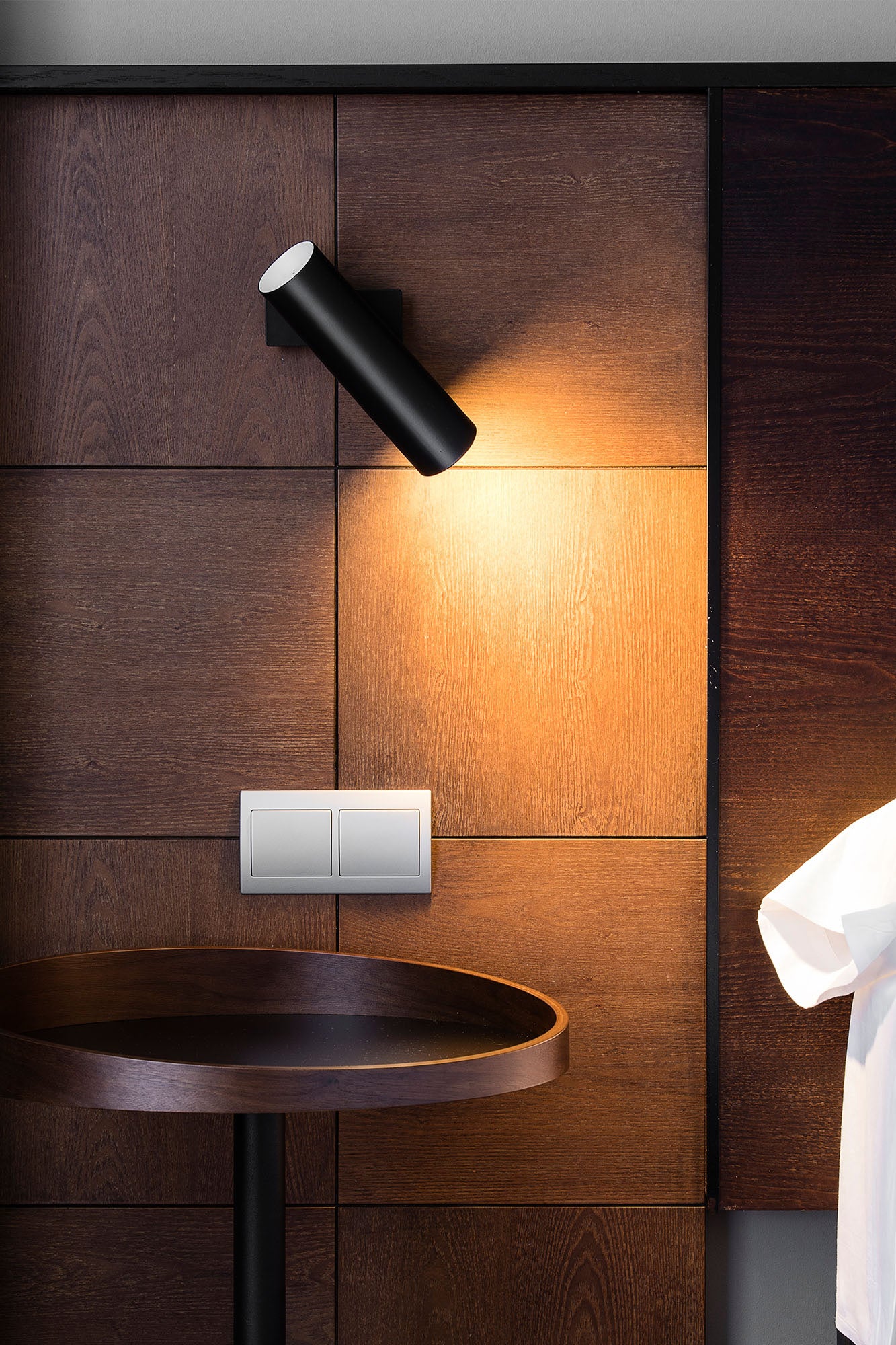 Foco de Pared Orientable Faro Link Negro Mate 1xGU10 - Ambiente