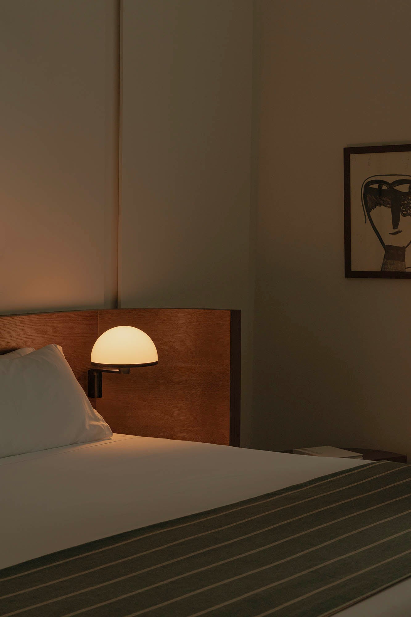 Aplique de Pared Faro Dome Negro Mate 1xE27 - Ambiente