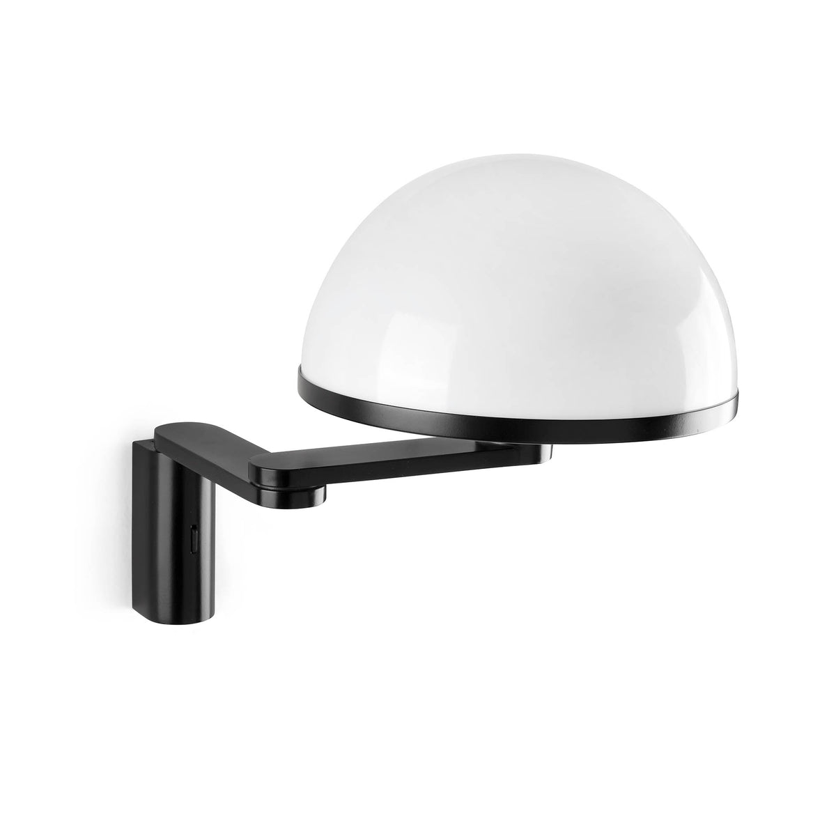 Aplique de pared Faro DOME con brazo negro 1xE27