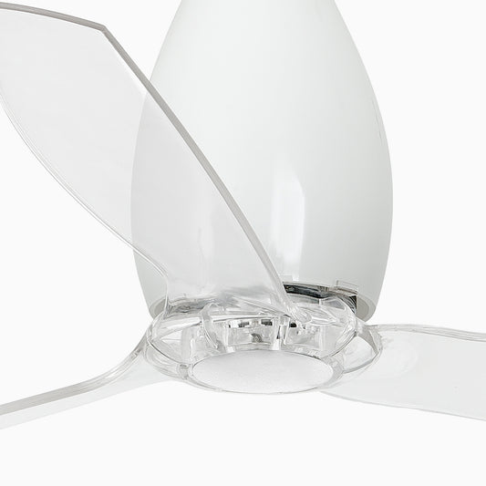 Ventilador de Techo Faro Eterfan DC Ø128cm Blanco Brillo con Palas Transparentes - Detalle
