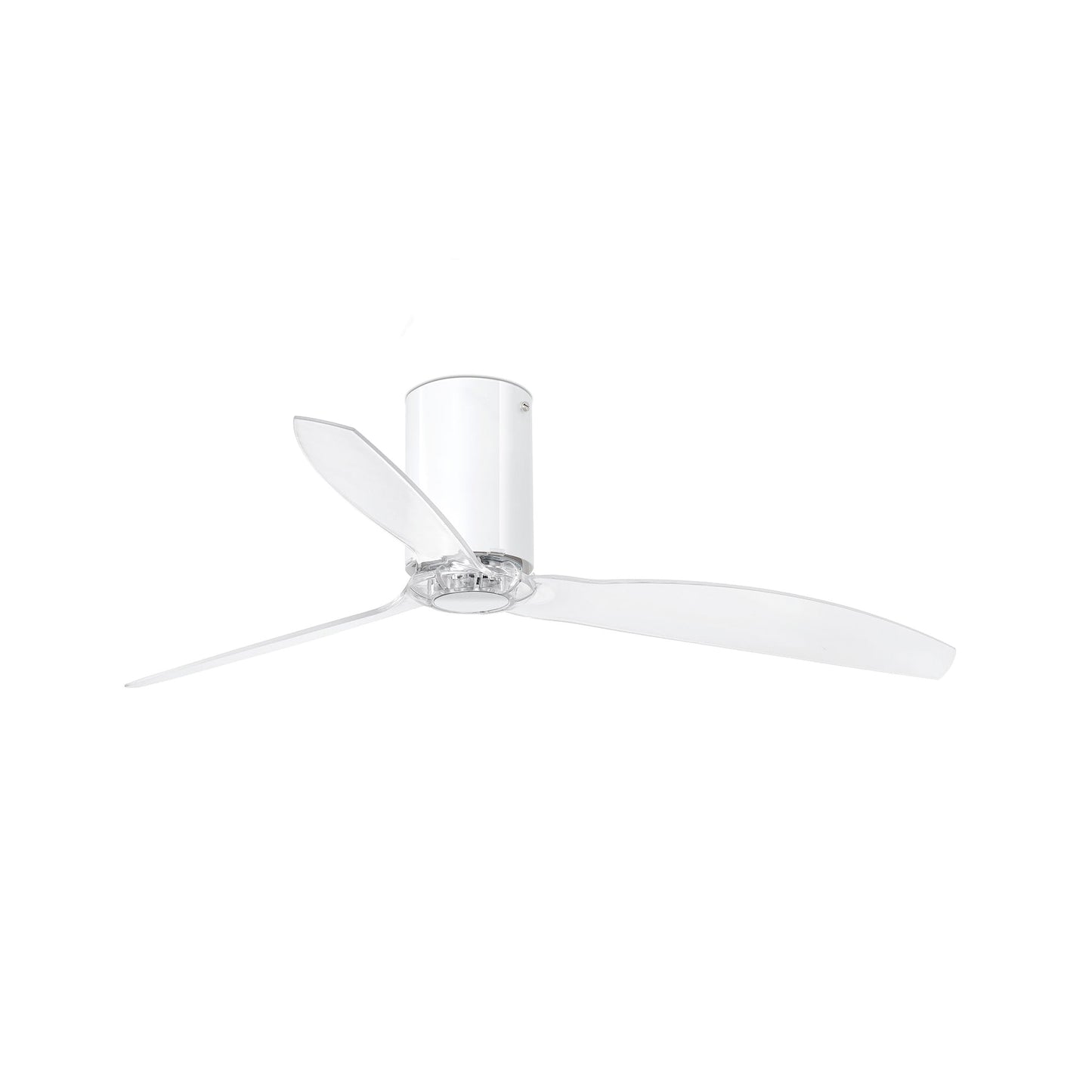 Ventilador de Techo Faro Tube Fan DC Ø128cm Blanco Brillo con Palas Transparentes - Foto Principal