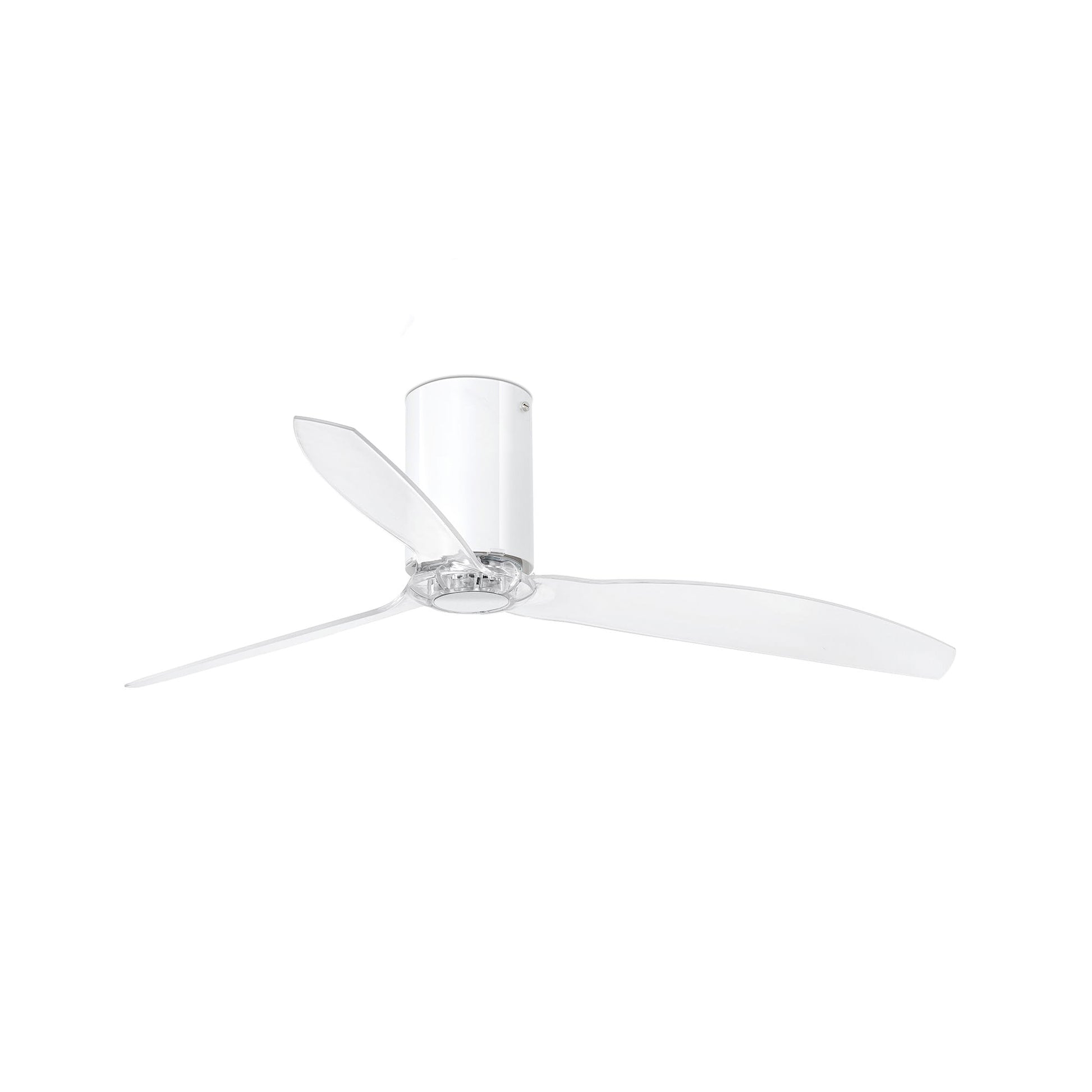 Ventilador de Techo Faro Tube Fan DC Ø128cm Blanco Brillo con Palas Transparentes - Foto Principal