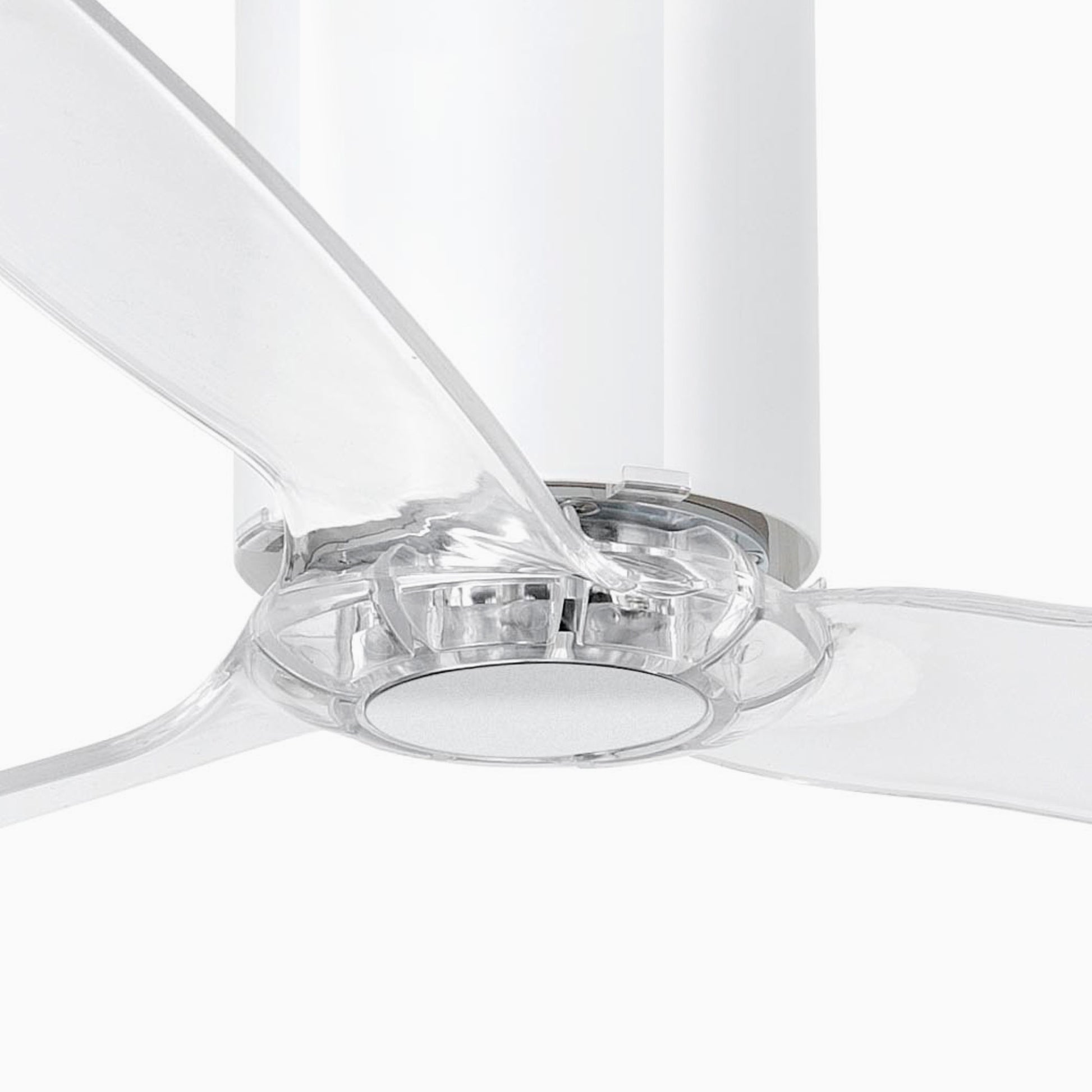 Ventilador de Techo Faro Tube Fan DC Ø128cm Blanco Brillo con Palas Transparentes - Detalle