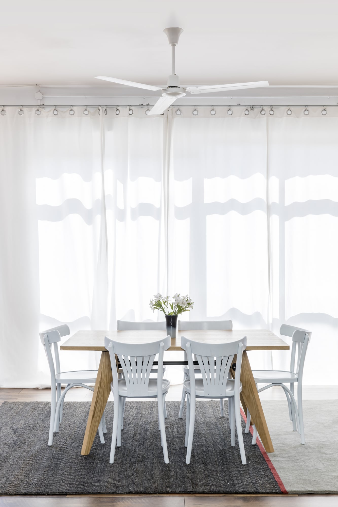 Ventilador de Techo Faro Indus Ø140cm Blanco 3 Palas Estilo Industrial - Ambiente