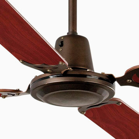 Ventilador de Techo Faro Malvinas Ø140cm Marrón con 4 Palas Clásico - Detalle