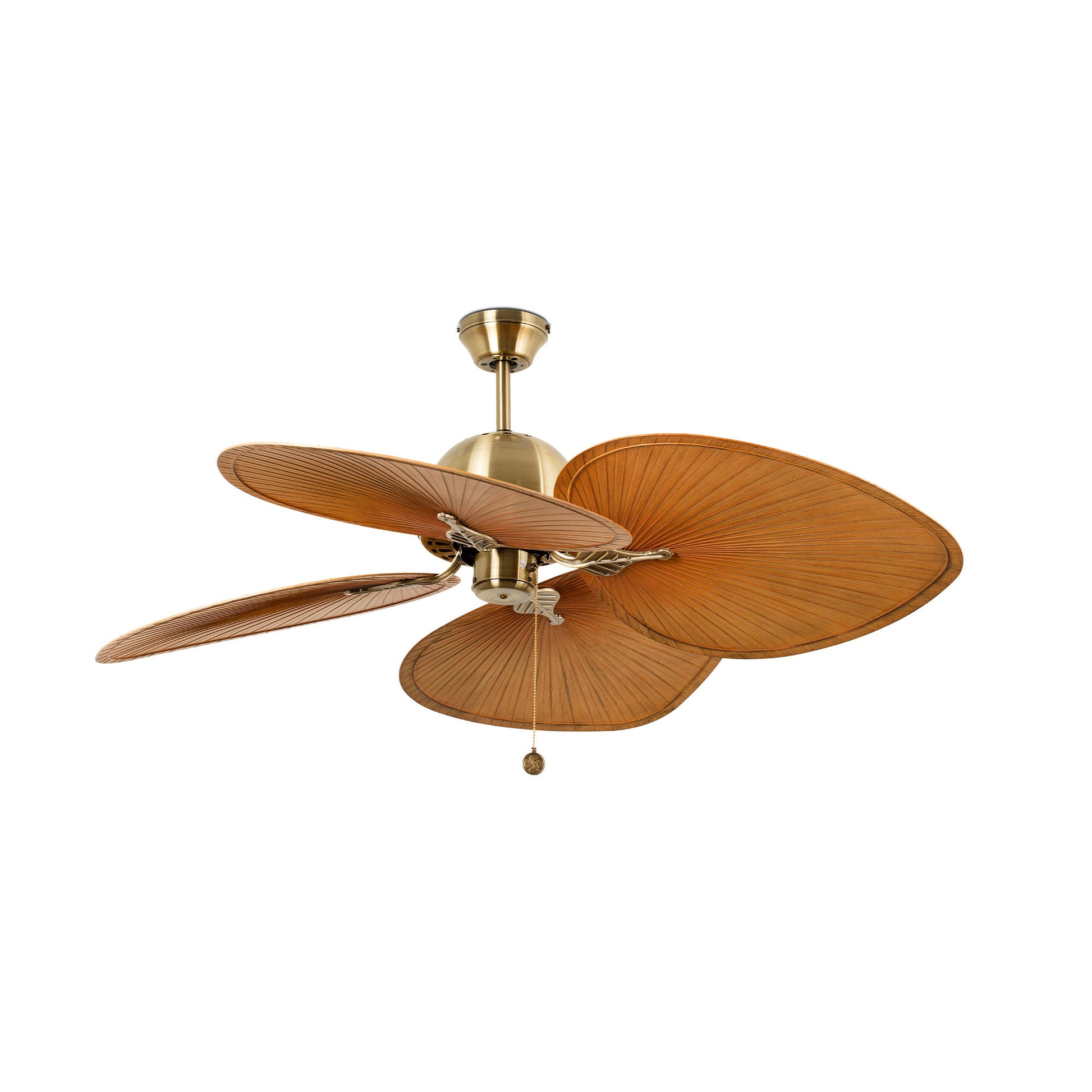 Ventilador de Techo Faro Cuba Ø132cm Oro Envejecido 4 Palas Tropical - Foto Principal