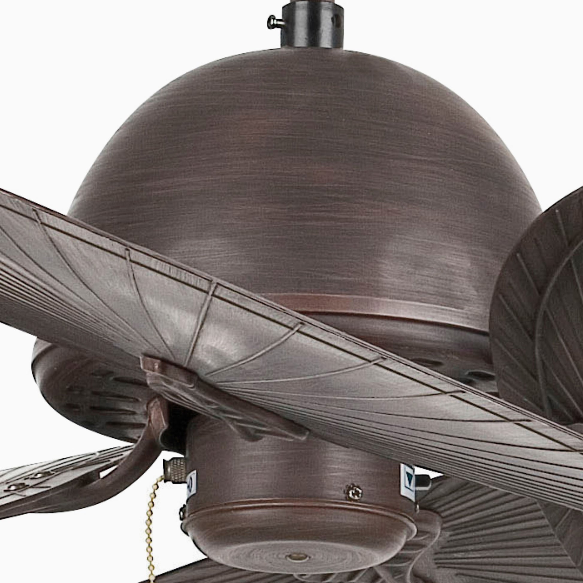 Ventilador de Techo Faro Cuba Ø132cm Oro Envejecido 4 Palas Tropical - Detalle