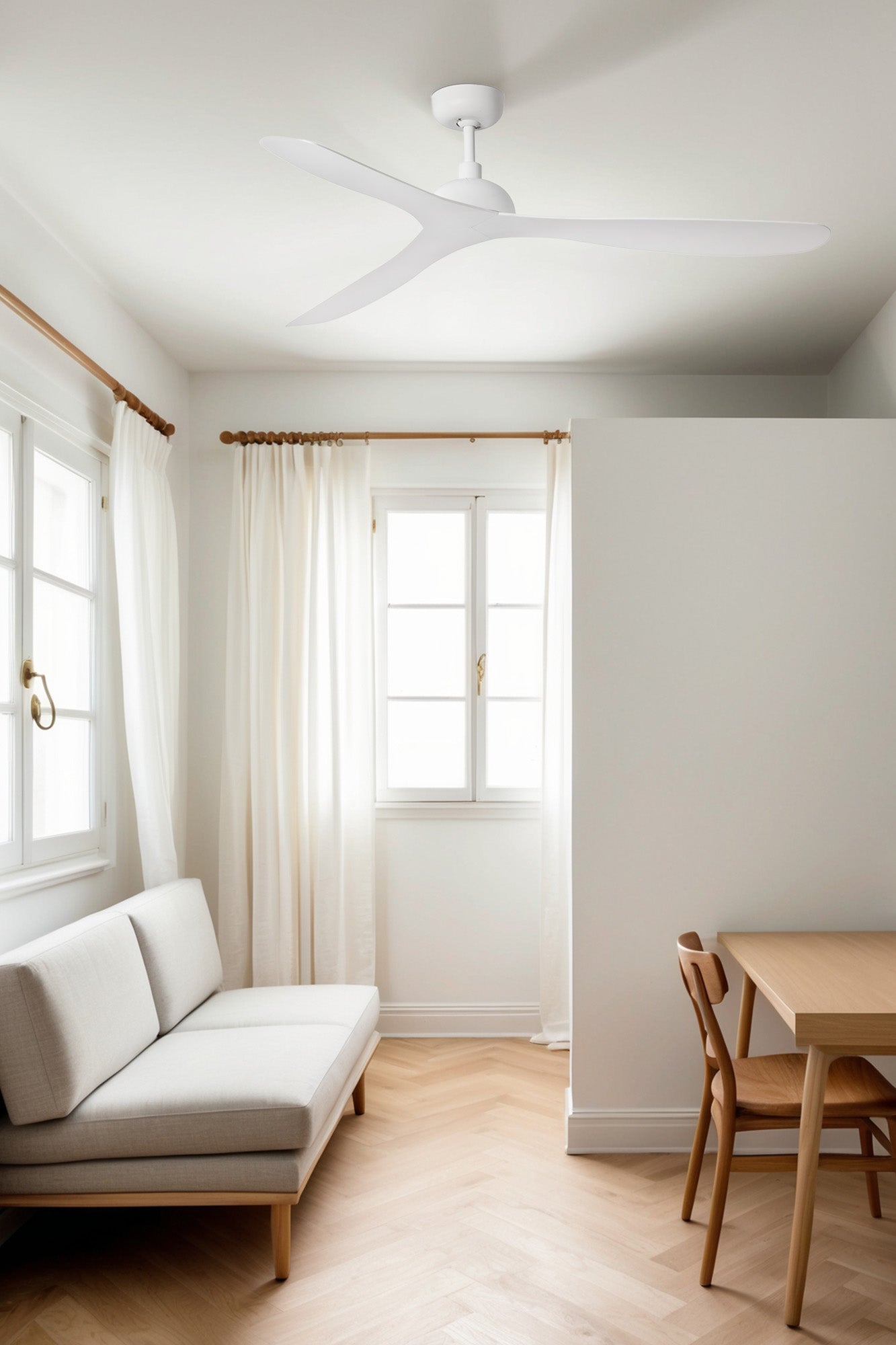 Ventilador de Techo Faro Gotland DC Ø132cm Blanco Mate 3 Palas - Ambiente