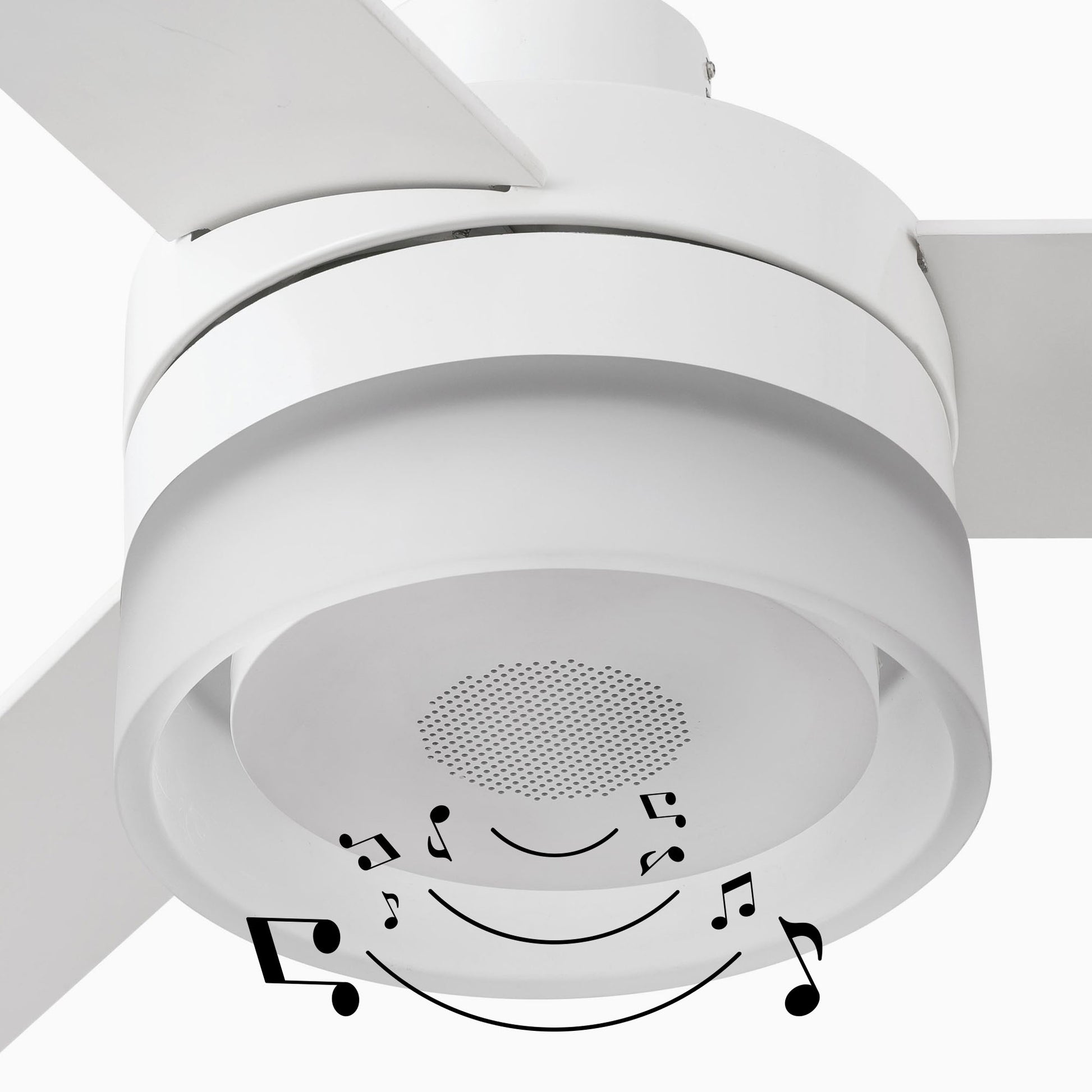 Ventilador de Techo Faro Ice DC Ø132cm Blanco con Altavoz Bluetooth y Luz LED - Detalle