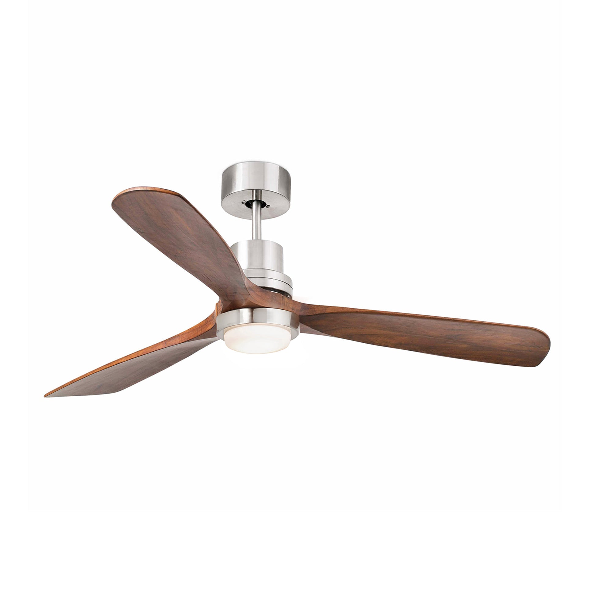Ventilador de Techo Faro Lantau L DC Ø132cm con Luz LED Palas Nogal - Mando