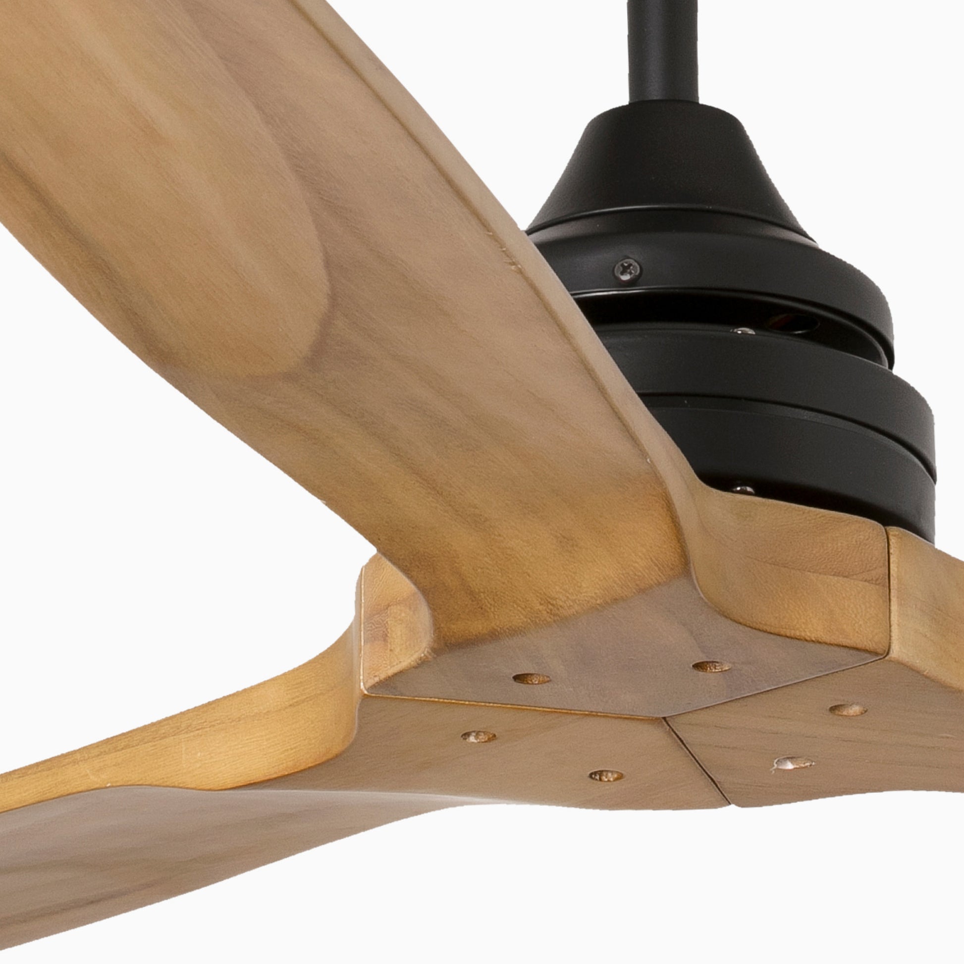 Ventilador de Techo Faro Alo DC Ø152cm Negro con Luz LED Palas Madera - Detalle
