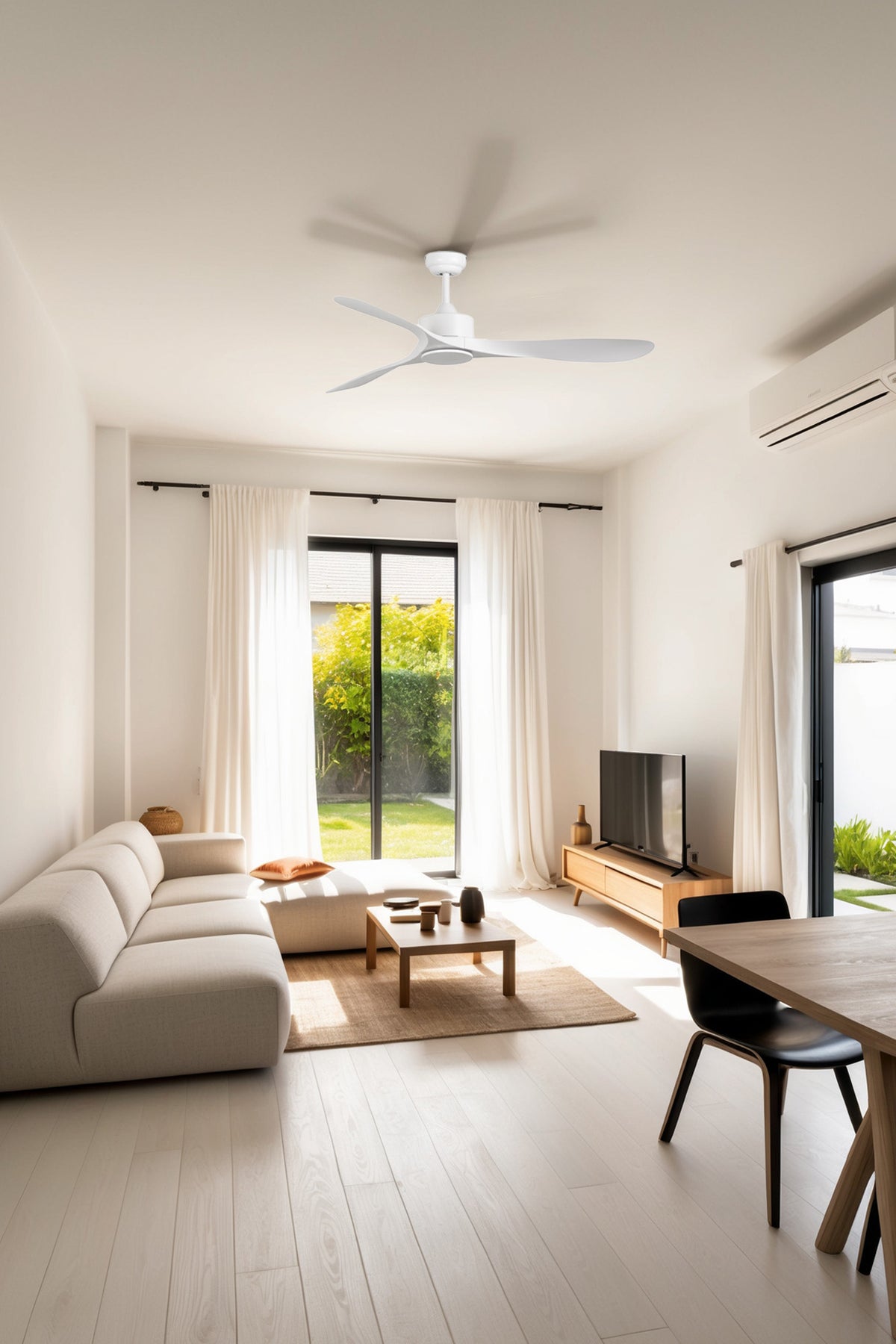 Ventilador de Techo Faro Luzon DC Ø132cm Blanco Mate 3 Palas - Ambiente