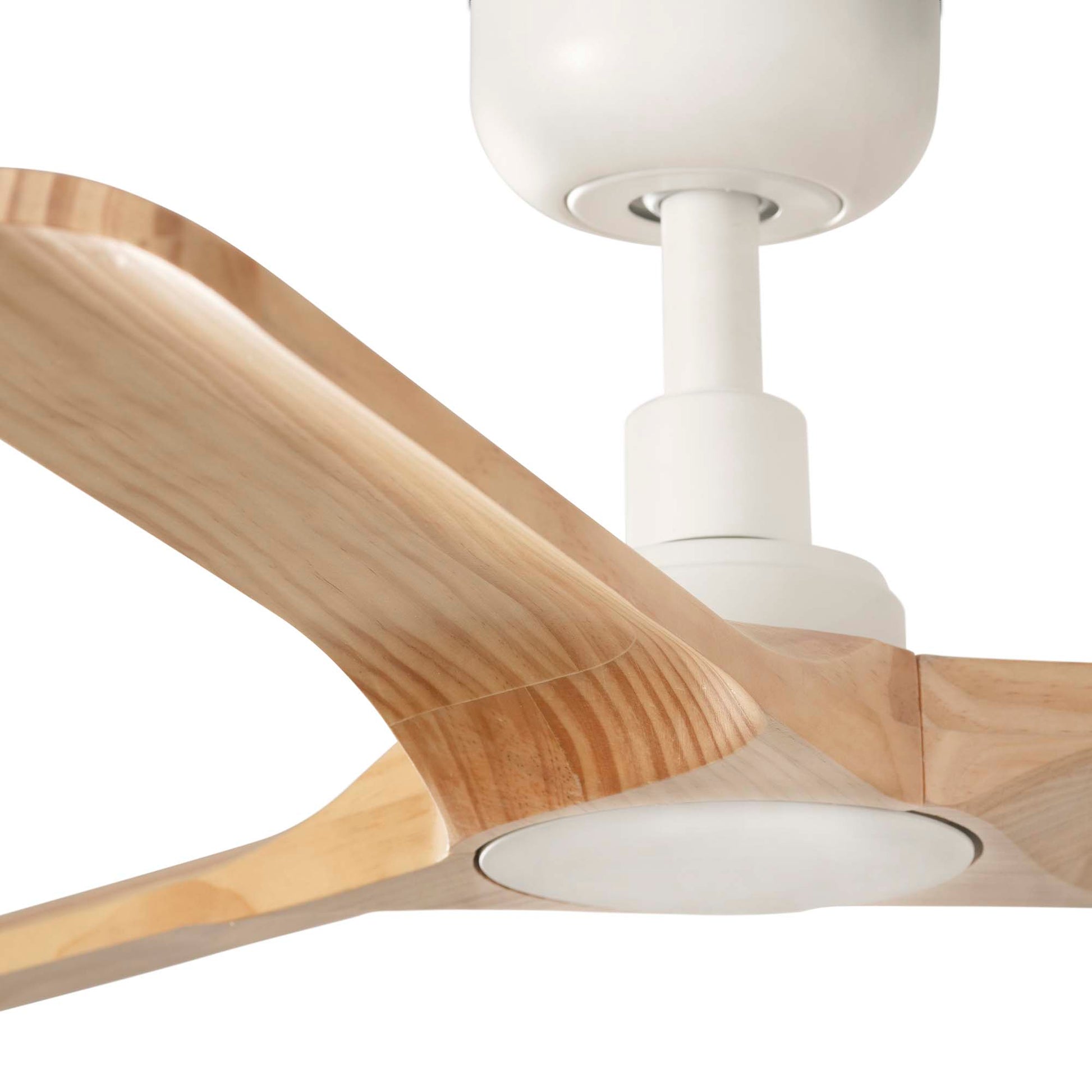 Ventilador de Techo Faro Heywood S DC Ø90cm Blanco con Palas Madera Clara - Detalle