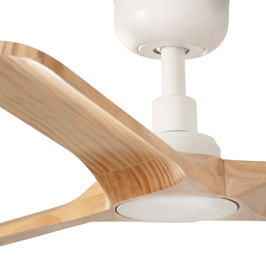 Ventilador de Techo Faro Heywood S DC Ø90cm Blanco con Palas Madera Clara - Detalle