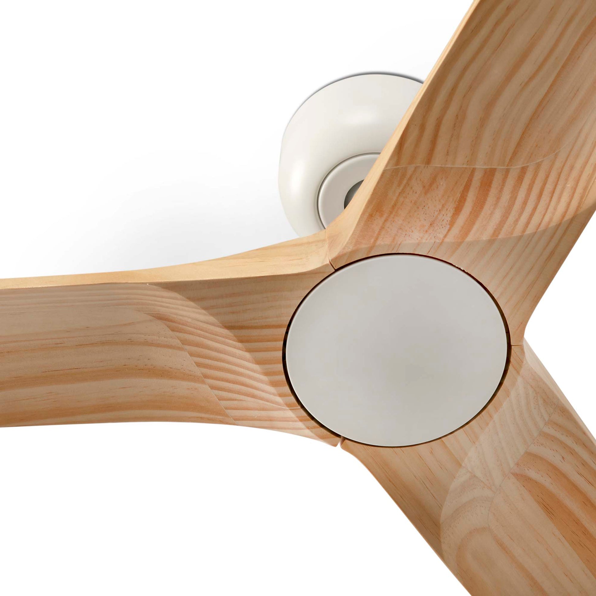 Ventilador de Techo Faro Heywood S DC Ø90cm Blanco con Palas Madera Clara - Detalle