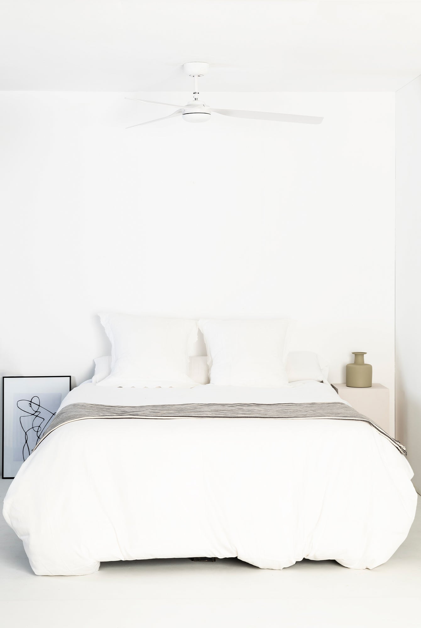 Ventilador de Techo Faro Punt DC Ø130cm Blanco Mate 3 Palas - Ambiente