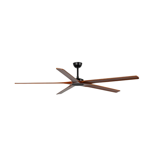 Ventilador de Techo Faro Bigwood XL DC Ø200cm Negro con 5 Palas Nogal Oscuro - Foto Principal