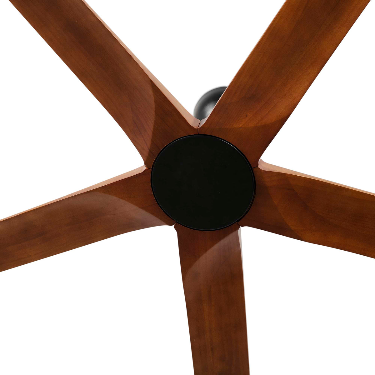 Ventilador de Techo Faro Bigwood XL DC Ø200cm Negro con 5 Palas Nogal Oscuro - Detalle