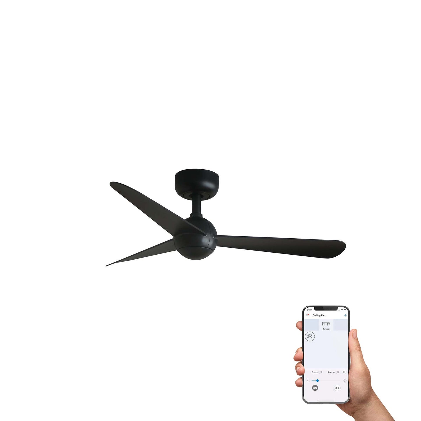 Ventilador de Techo Faro SFERA S DC Ø90cm con Luz LED Esfera Opal