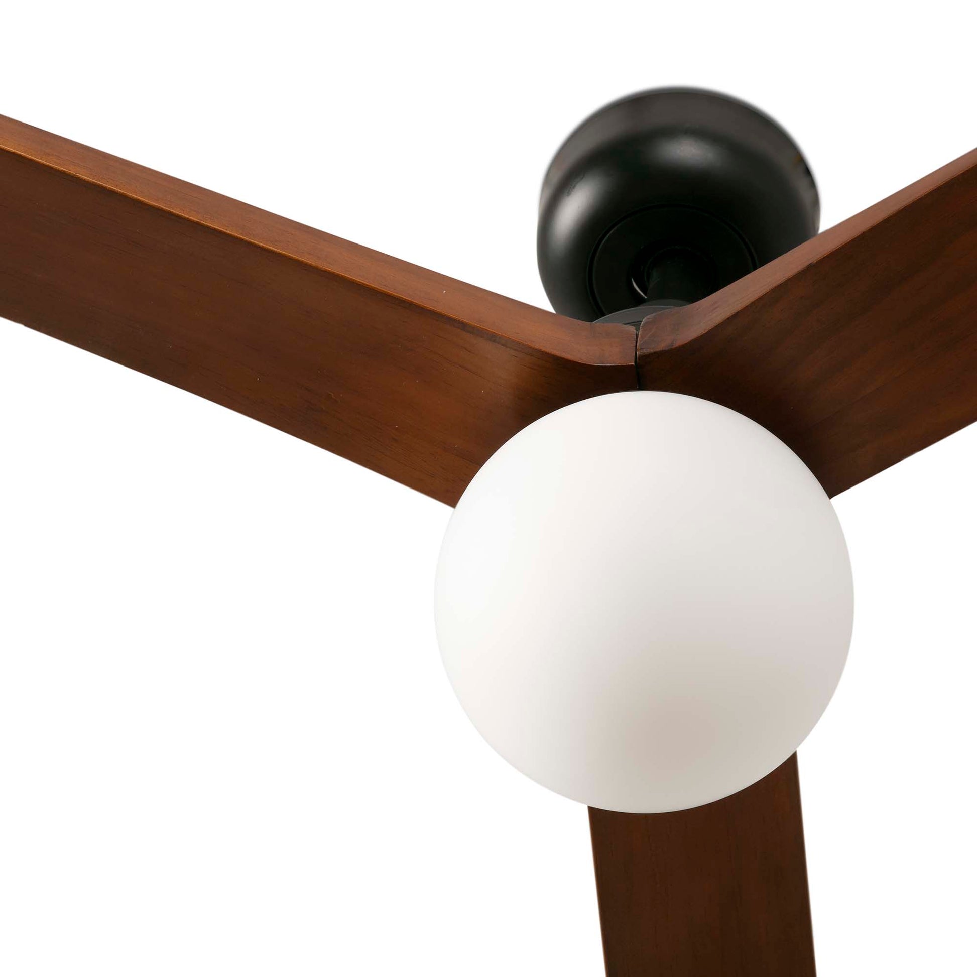 Ventilador de Techo Faro Klim L DC Ø150cm Negro Mate con Palas Nogal Oscuro - Detalle