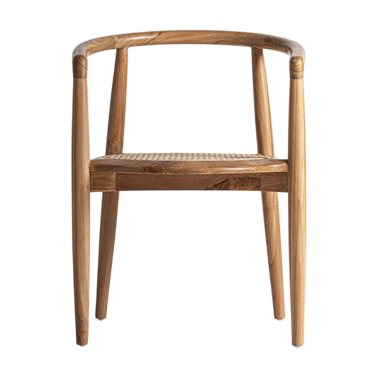Silla Tostily en Madera de Teka y Ratán | Vical Home