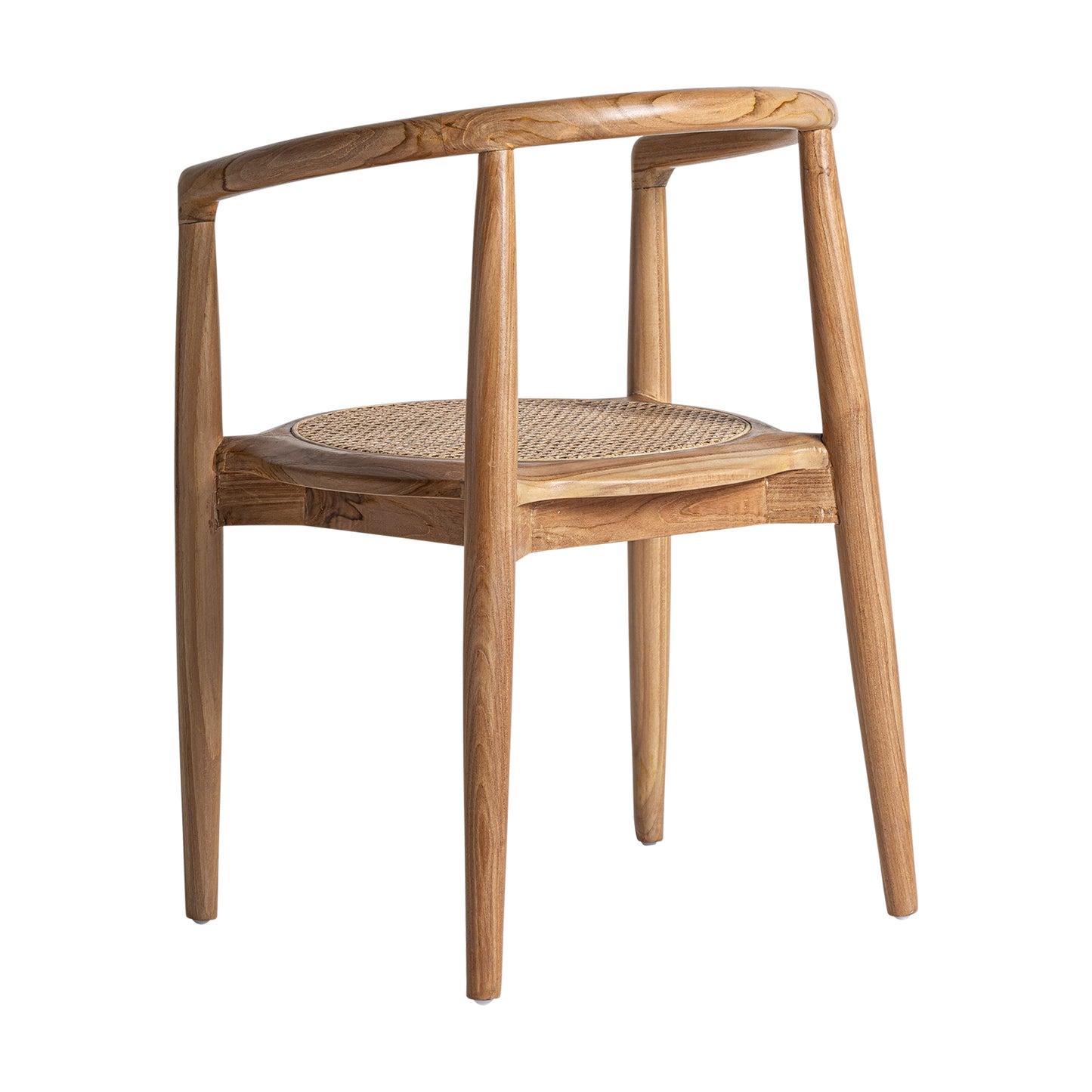 Silla Tostily en Madera de Teka y Ratán | Vical Home