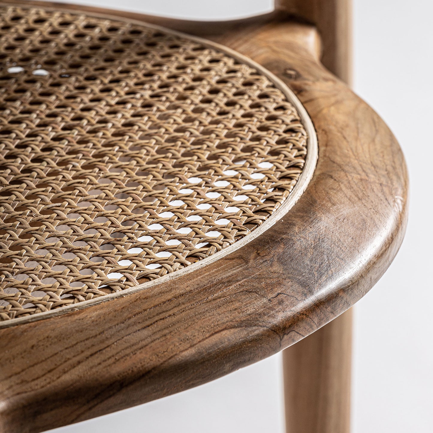 Silla Tostily en Madera de Teka y Ratán | Vical Home
