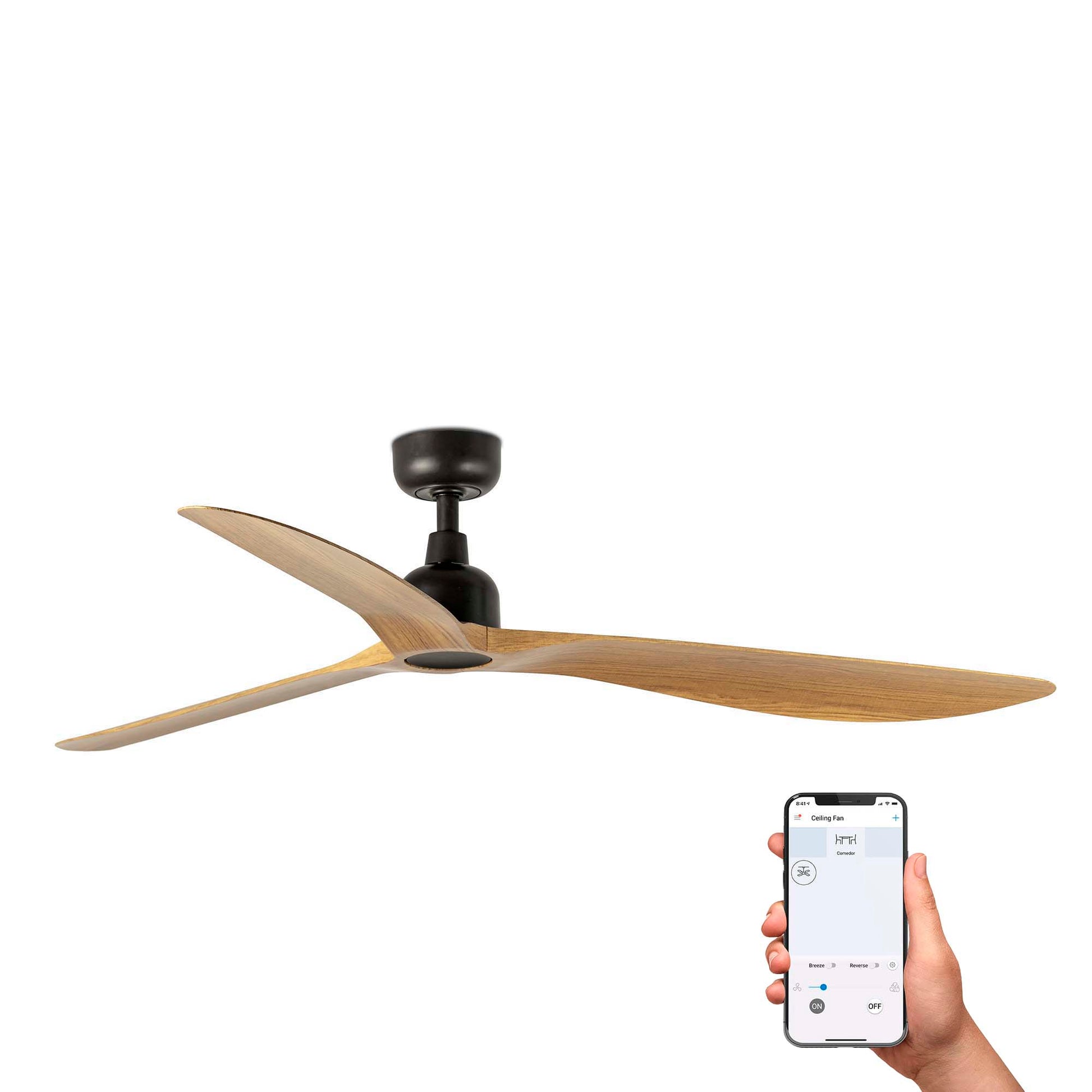 Ventilador de Techo Exterior Faro OUTWOOD DC Ø150cm Madera Tratada IP44 - 34360WT.jpg