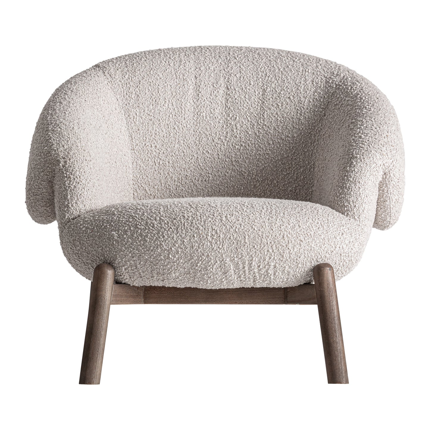 Sillón Jacquard Beige en Madera de Olmo | Vical Home