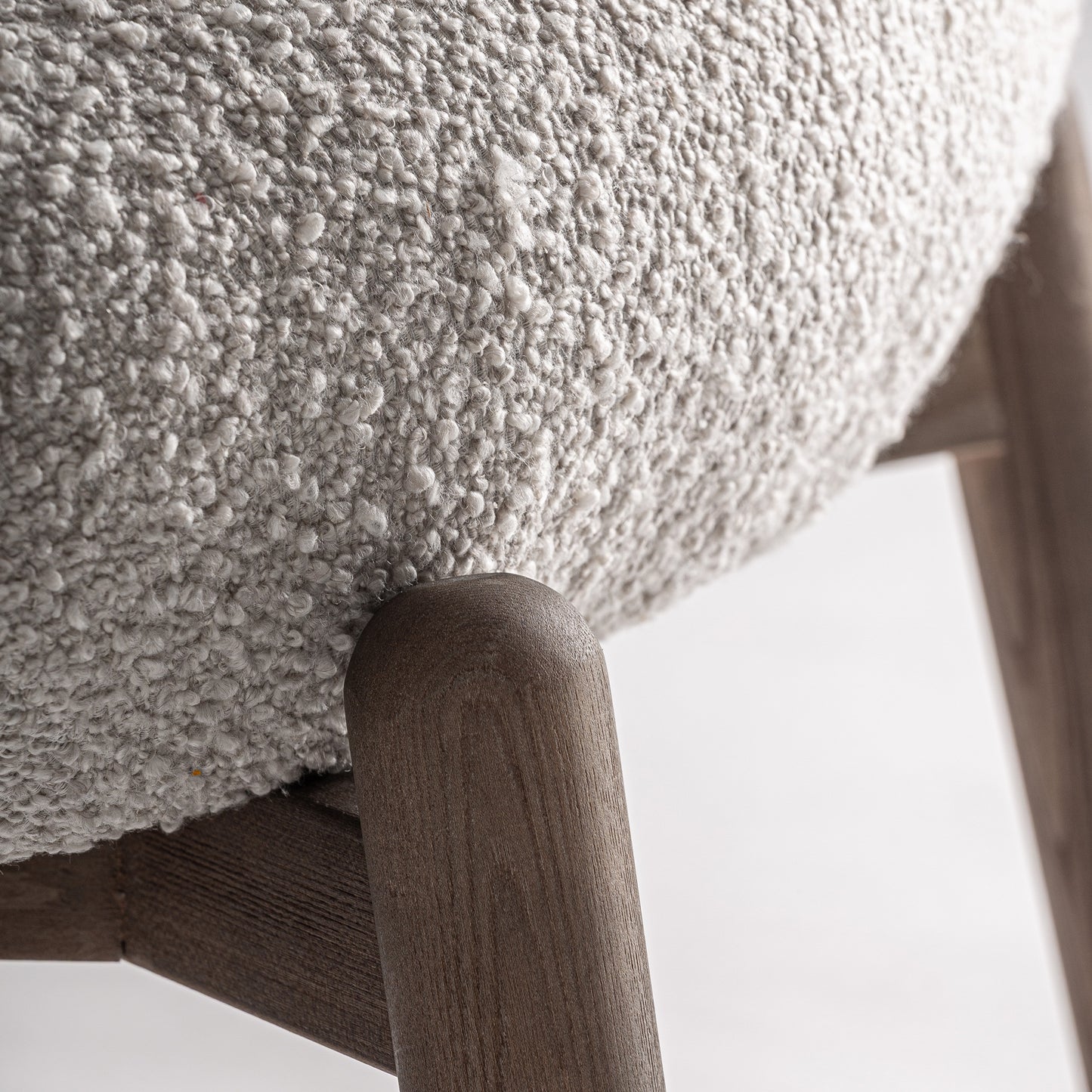 Sillón Jacquard Beige en Madera de Olmo | Vical Home