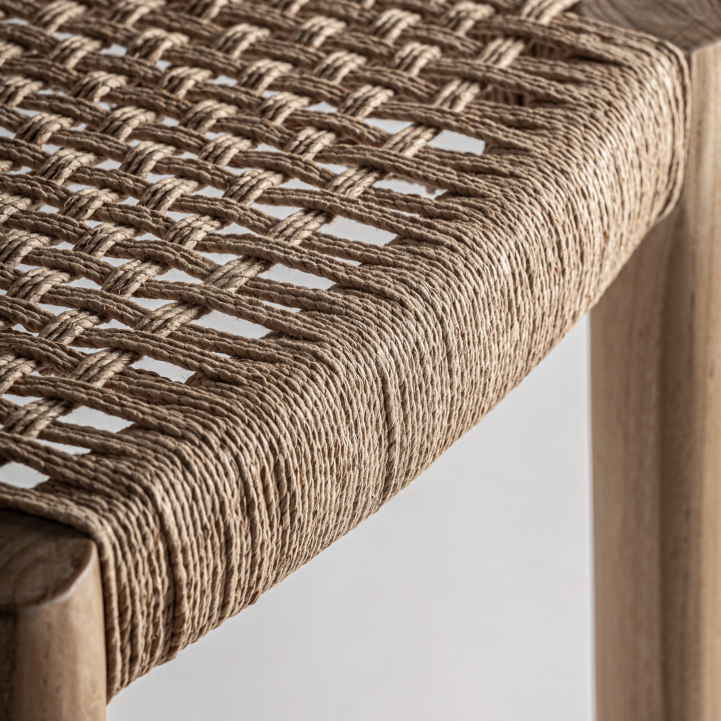 Taburete Caen en Teka y Fibra Natural | Vical Home
