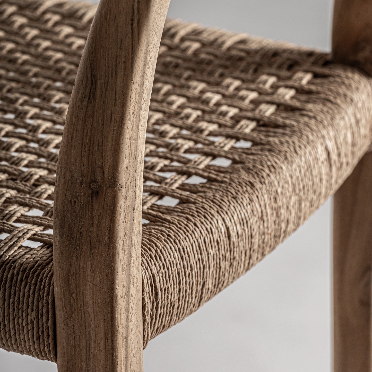 Taburete Caen en Teka y Fibra Natural | Vical Home
