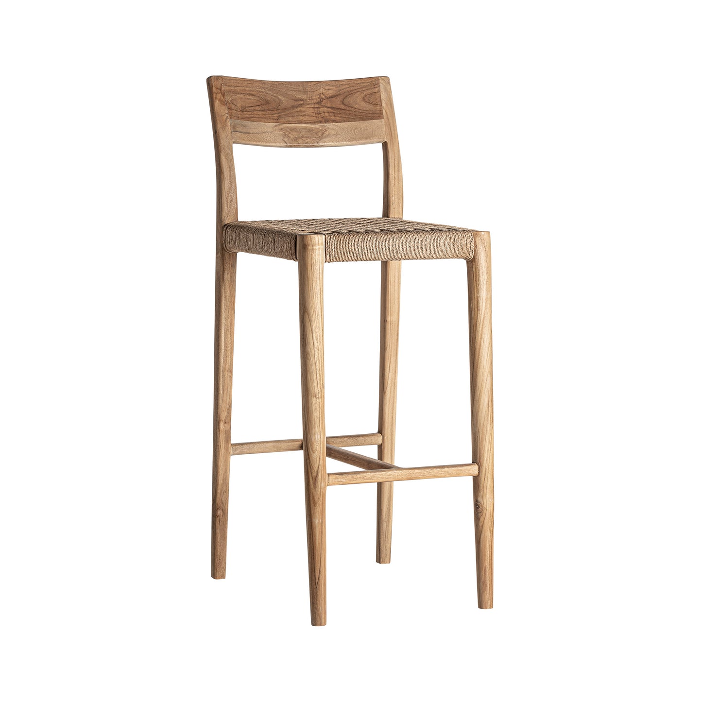 Taburete Caen en Teka y Fibra Natural | Vical Home