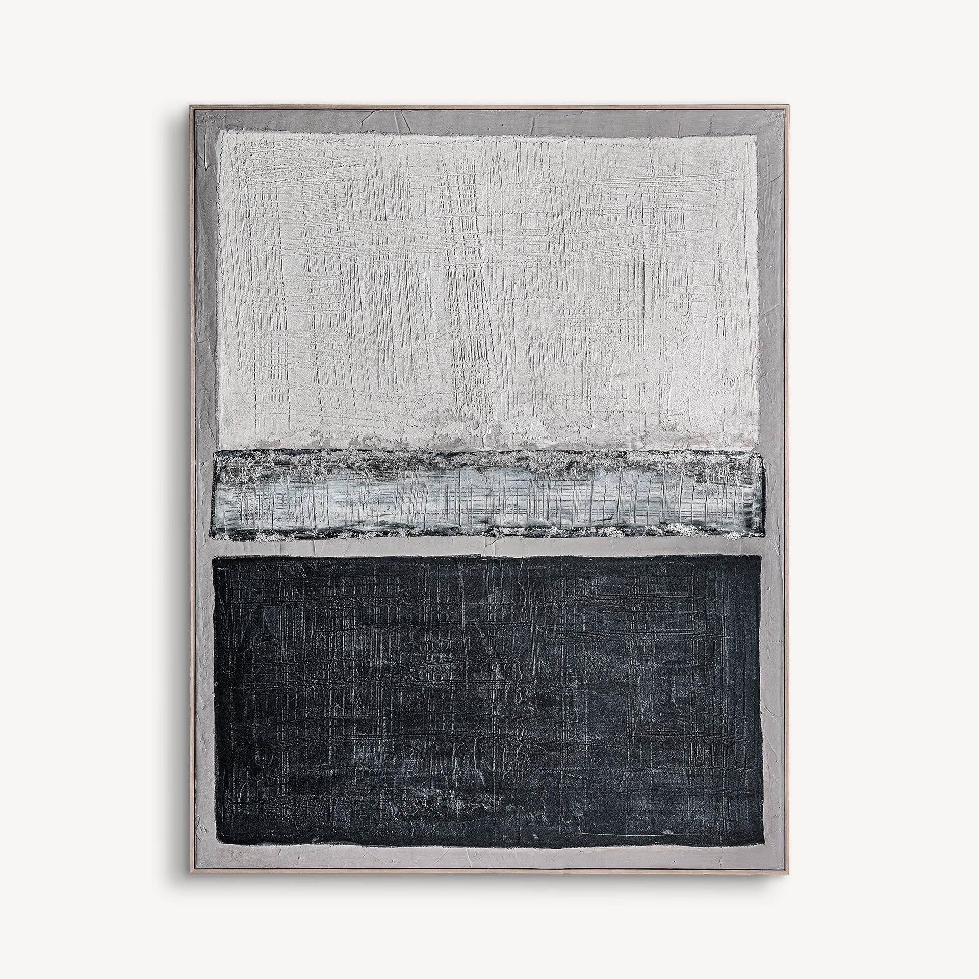 Cuadro Bercher VICAL en tonos gris y azul