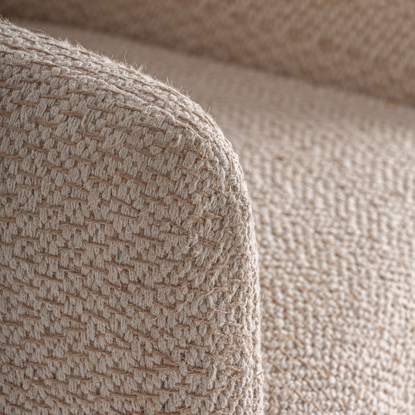 Sillón Liermo Beige en Yute y Algodón | Vical Home