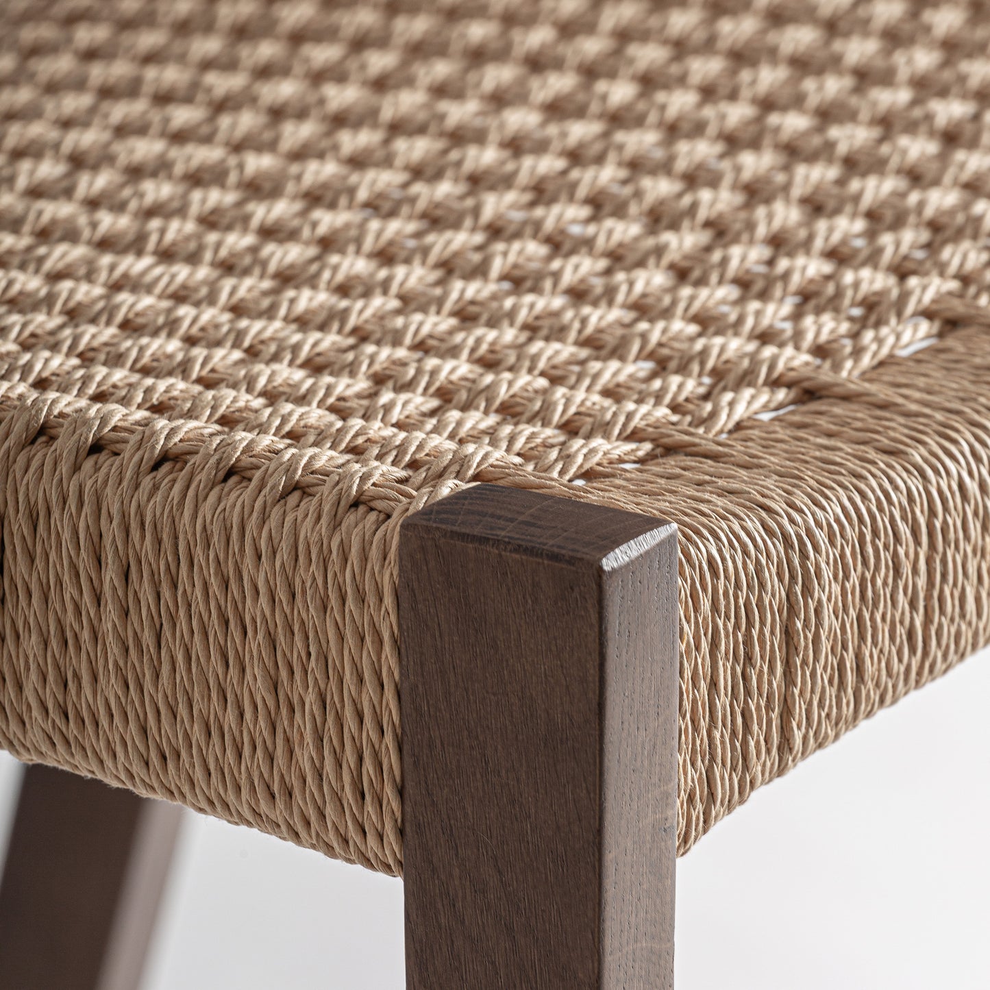 Taburete Flaeh en Roble y Fibra Natural | Vical Home