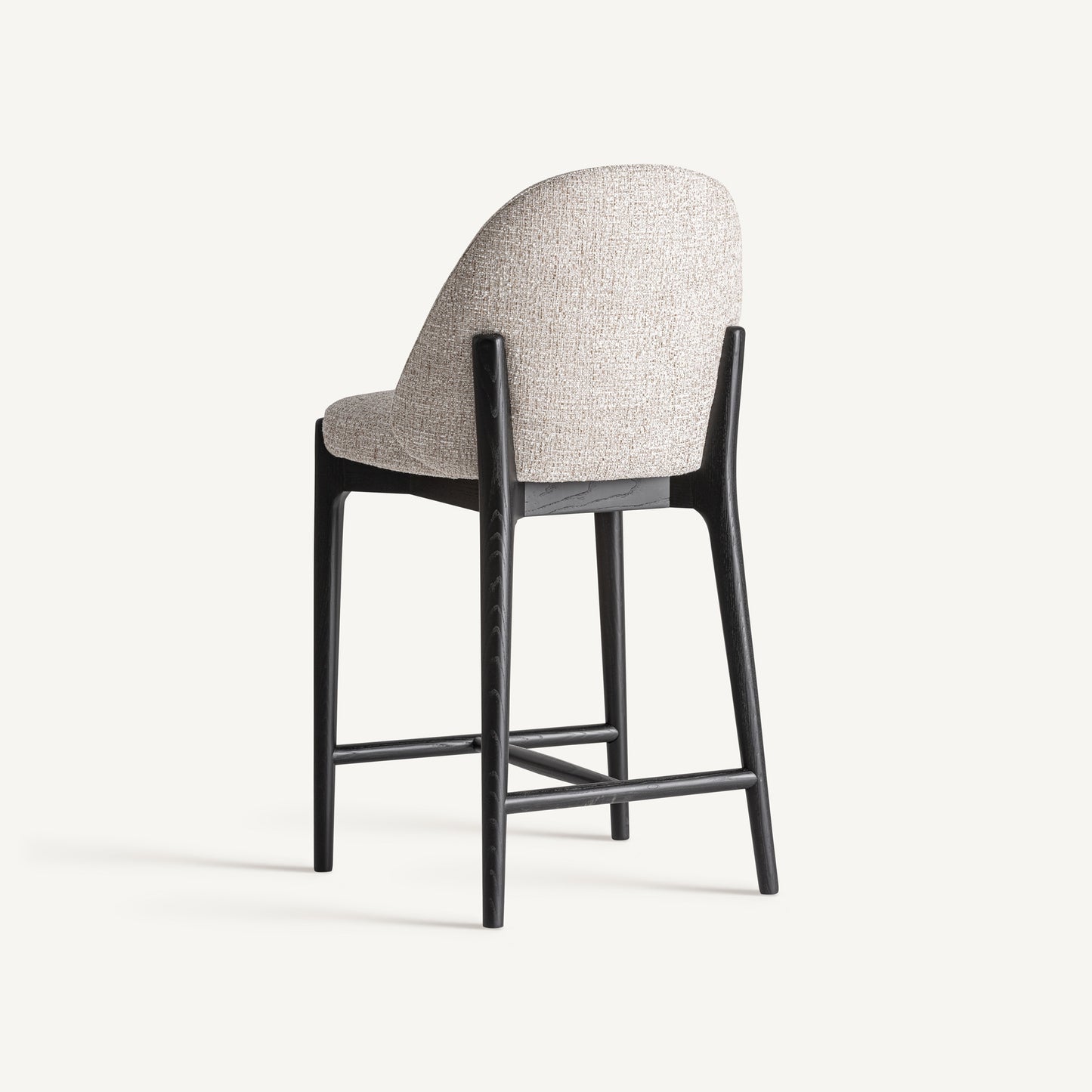 Taburete Sirius VICAL detalle de asiento tapizado beige
