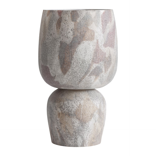 Jarrón Arlo Vical Vidrio Tonos Marrón | Decorativo Contemporáneo 25x43 cm