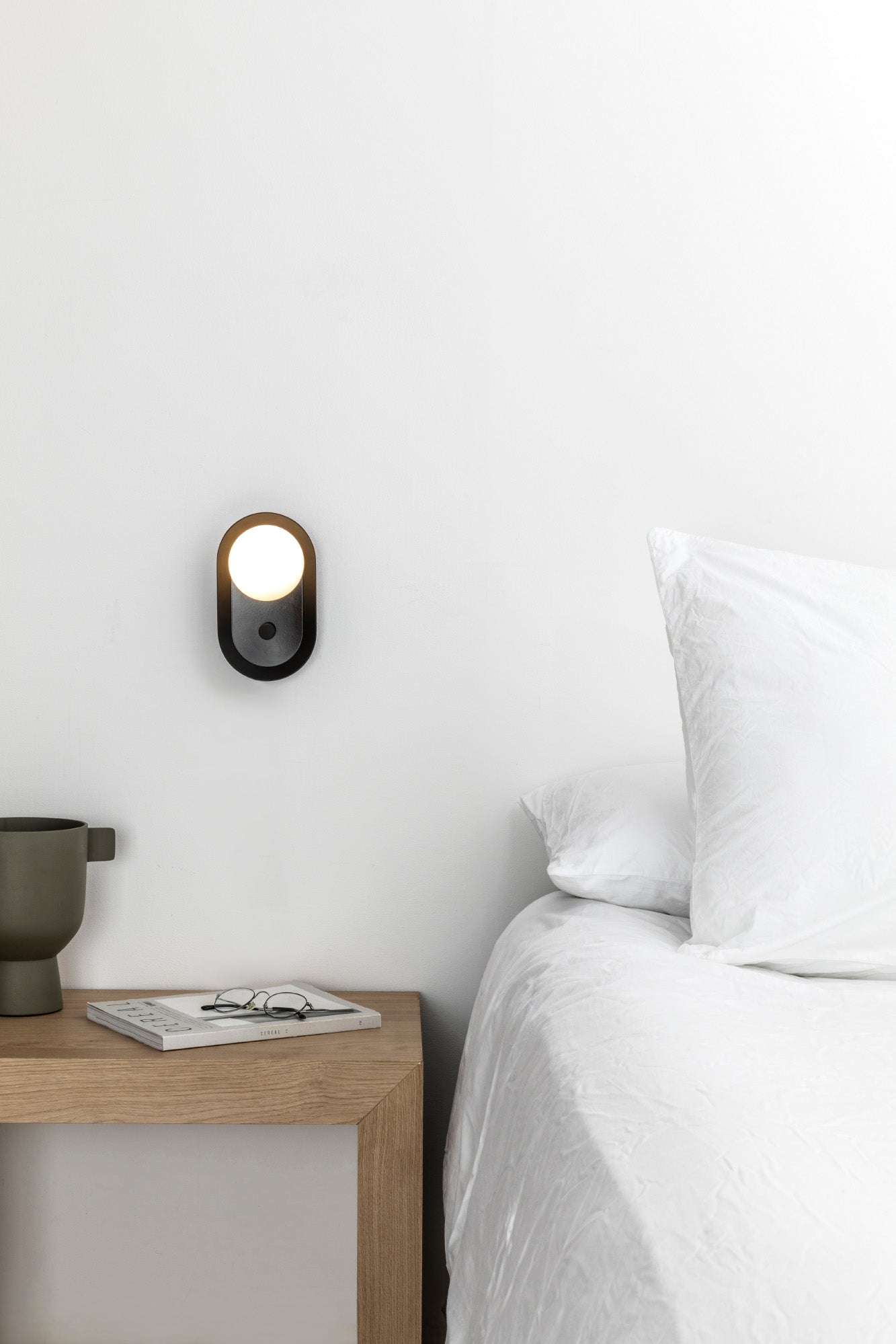 Aplique de Pared Faro Maya Negro Mate LED 8W 2700K - Ambiente