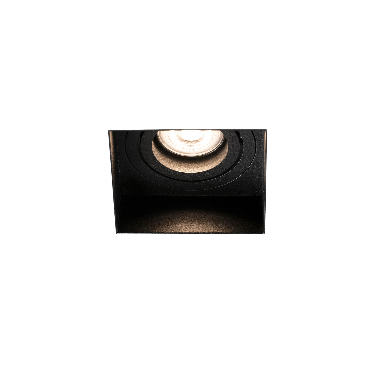 Faro HYDE 1 luz orientable cuadrado negro IP20 ref 40113