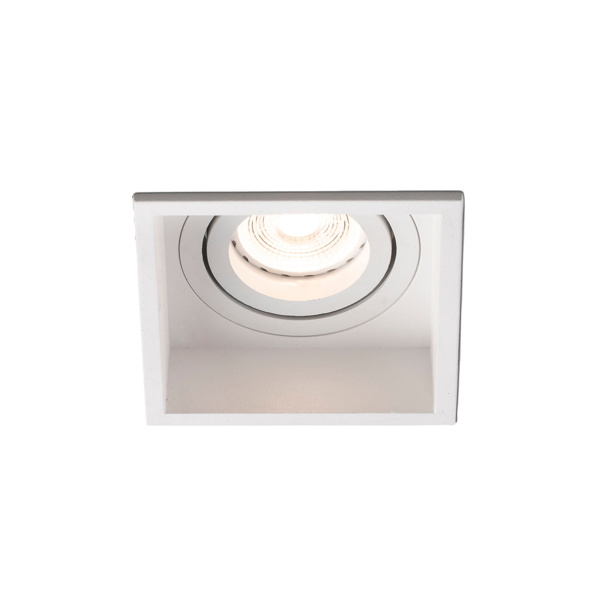 Faro HYDE 1 luz orientable cuadrado blanco IP20 ref 40120