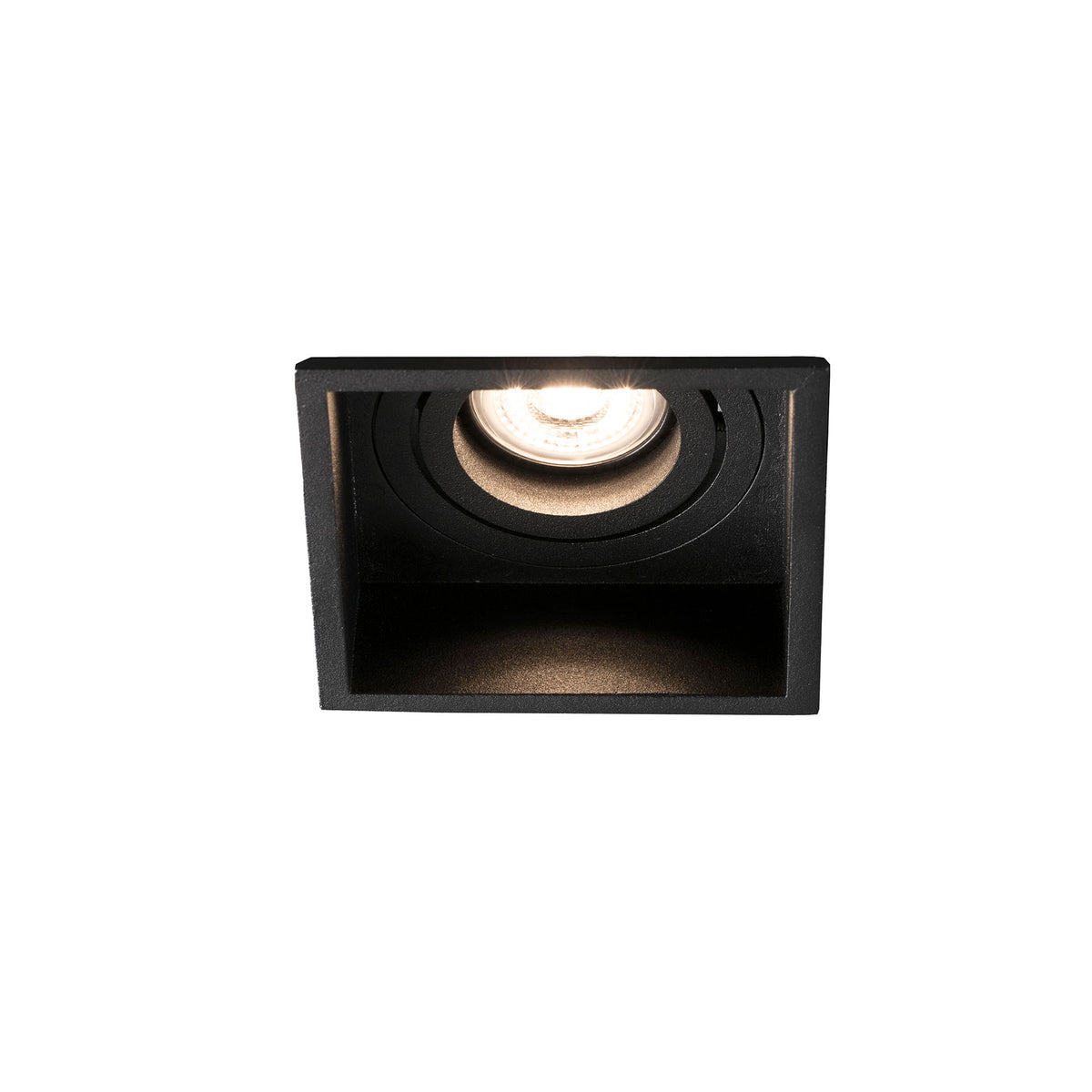 Faro HYDE 1 luz orientable cuadrado negro IP20 ref 40121