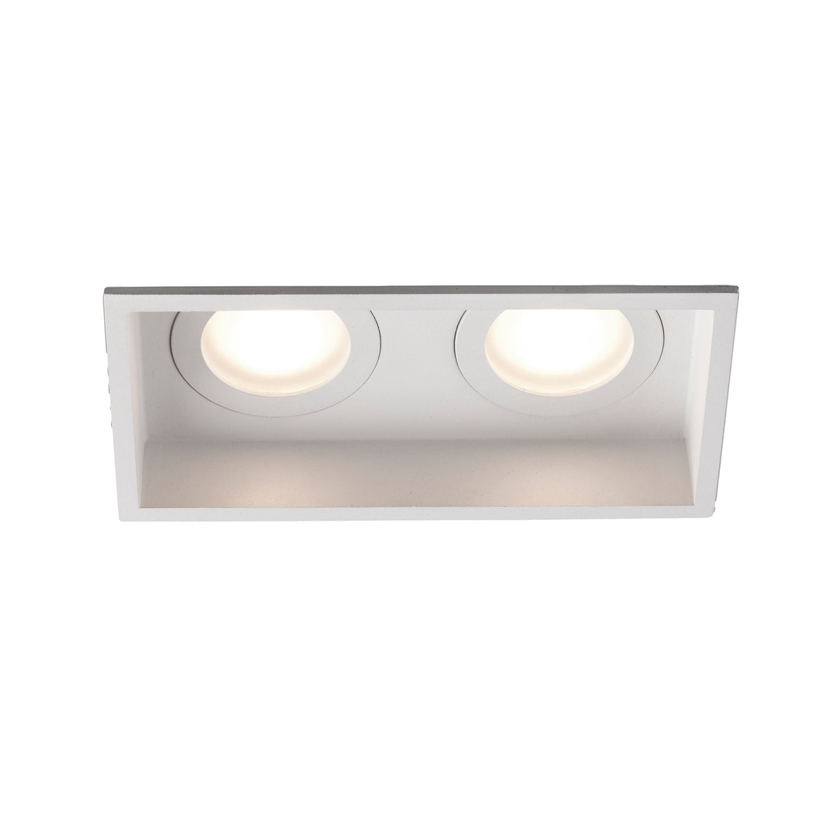Faro HYDE 2 luces fijo cuadrado blanco IP44 ref 40124