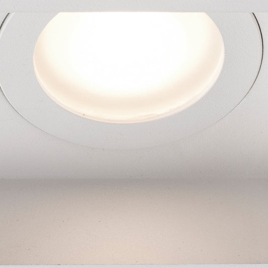Detalle tecnico Faro HYDE 2 luces fijo cuadrado blanco IP44 ref 40124