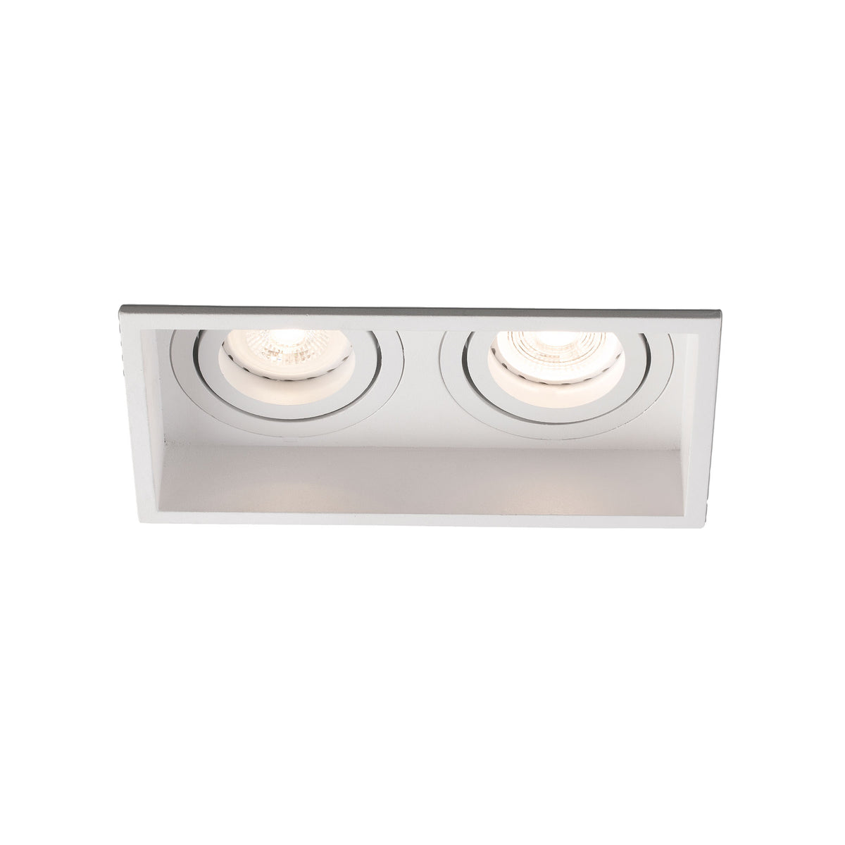 Faro HYDE 2 luces orientable cuadrado blanco IP20 ref 40126